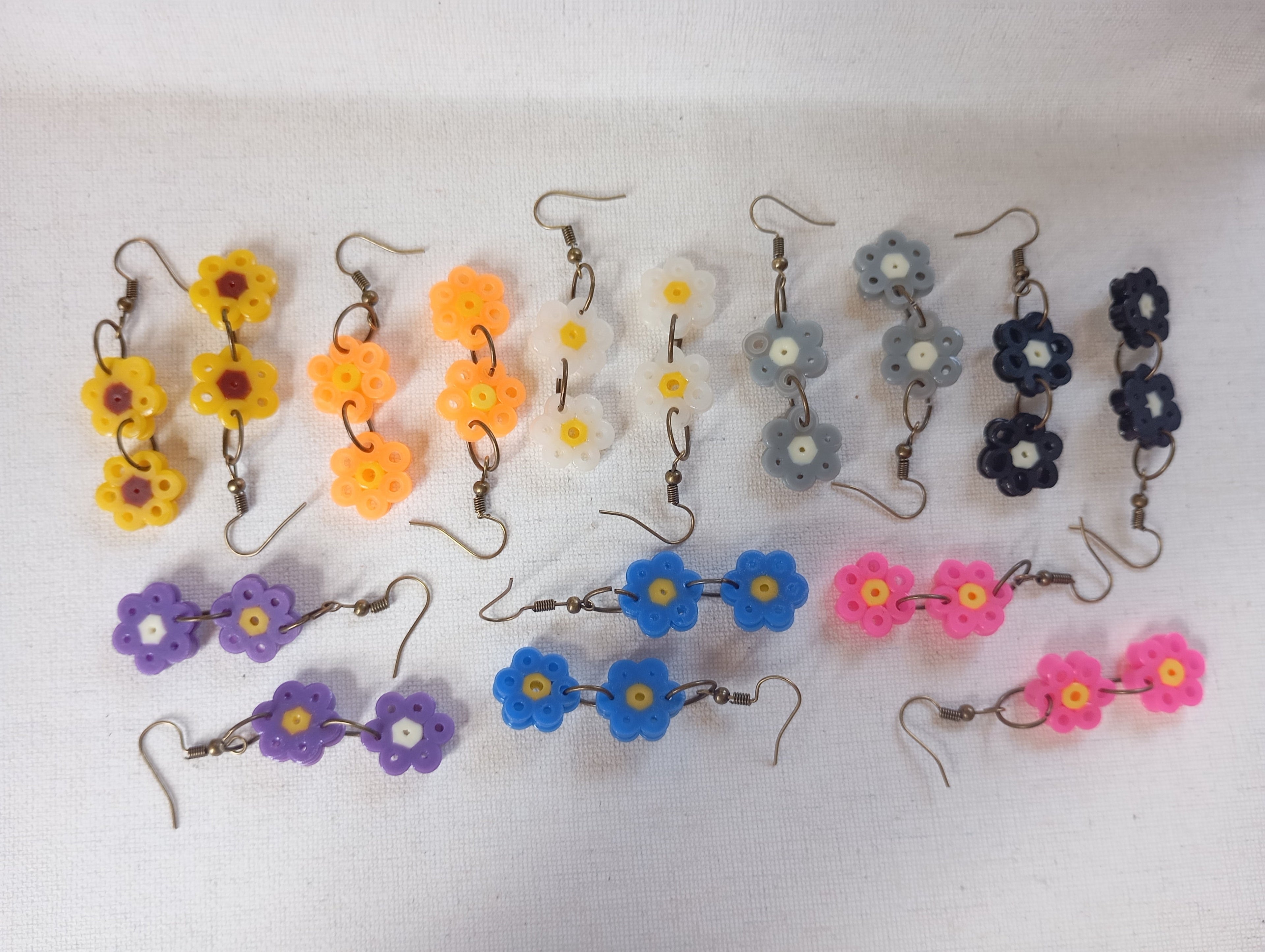 Pendientes doble flor