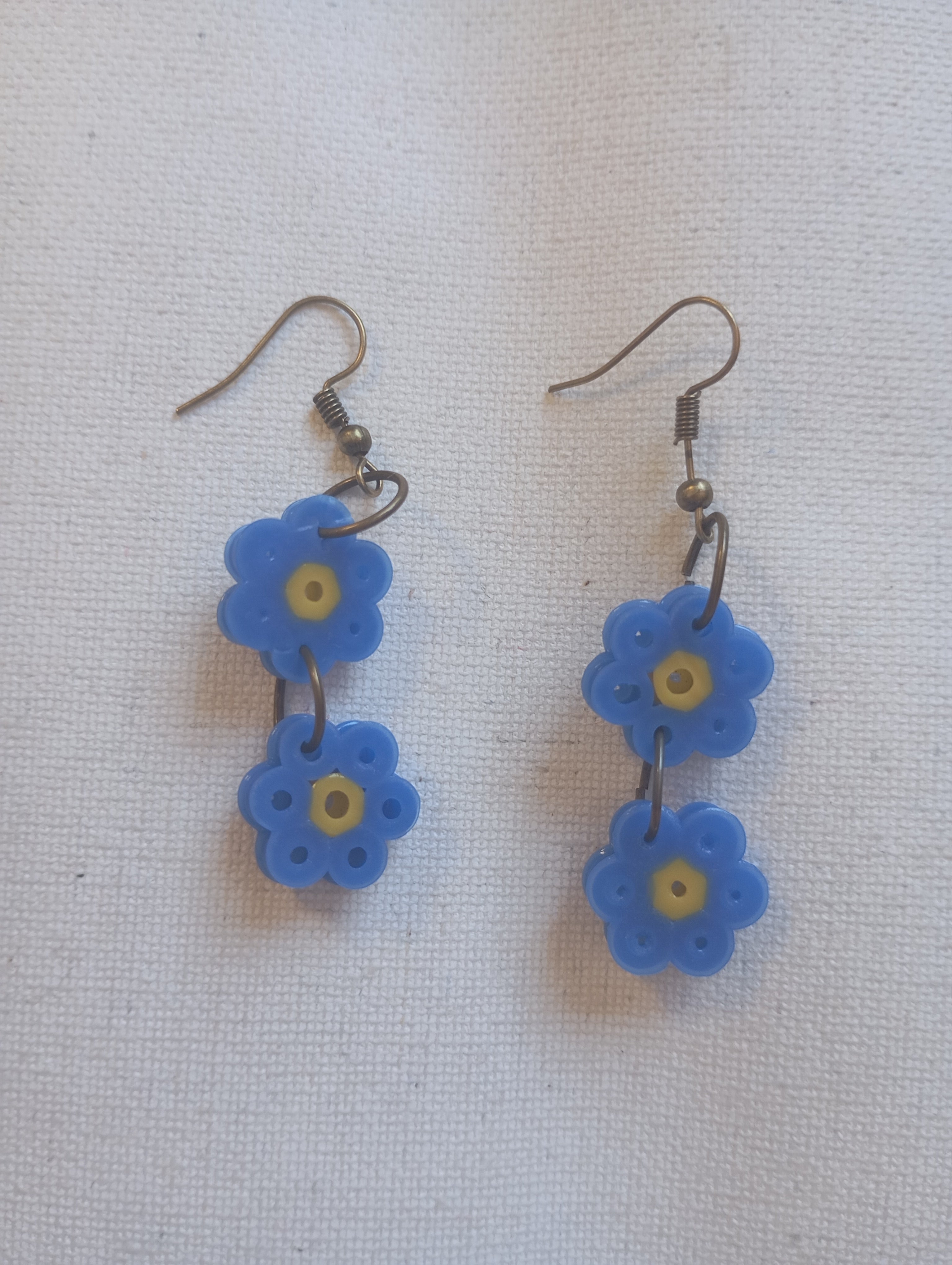 Pendientes doble flor