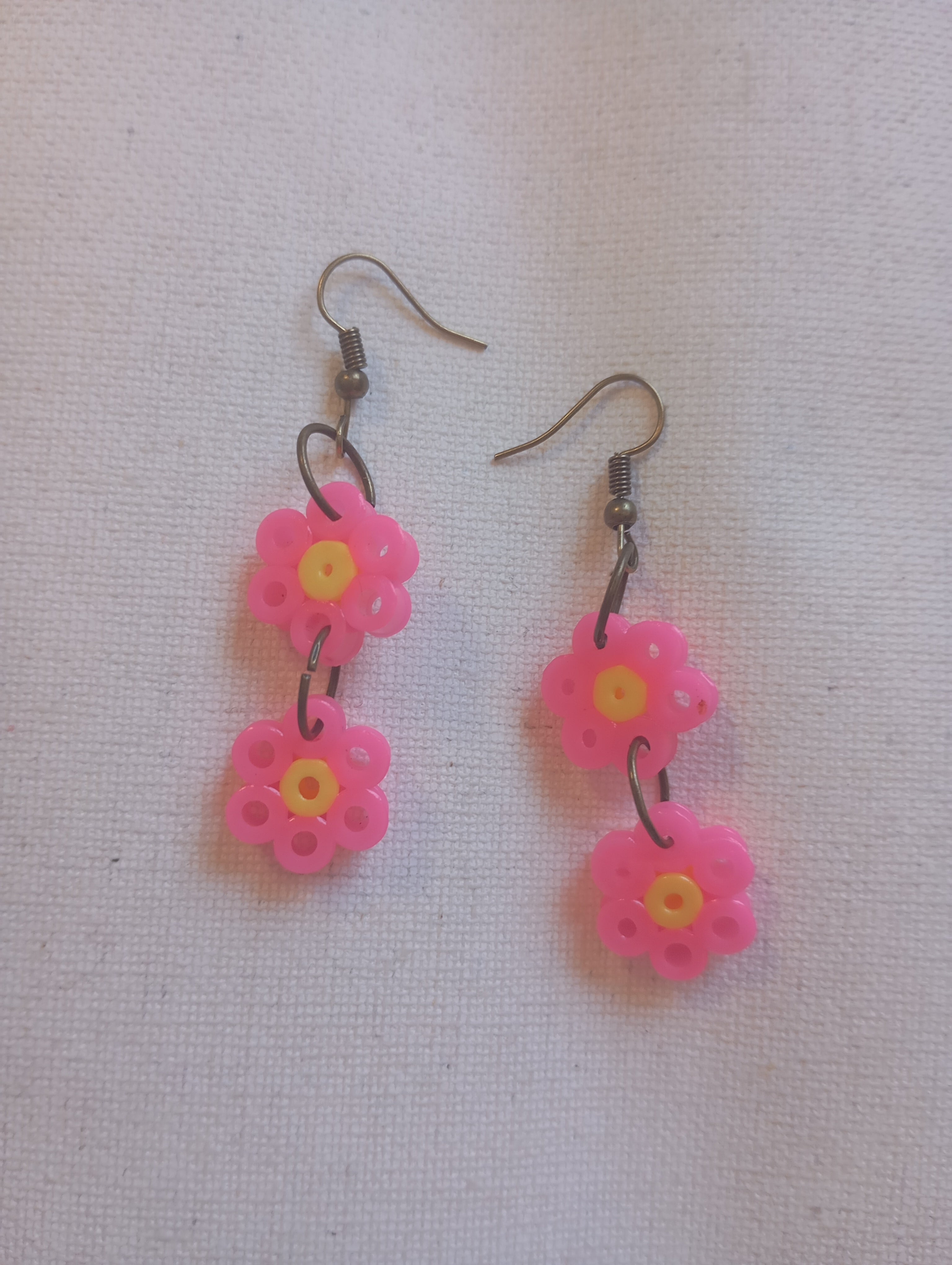 Pendientes doble flor