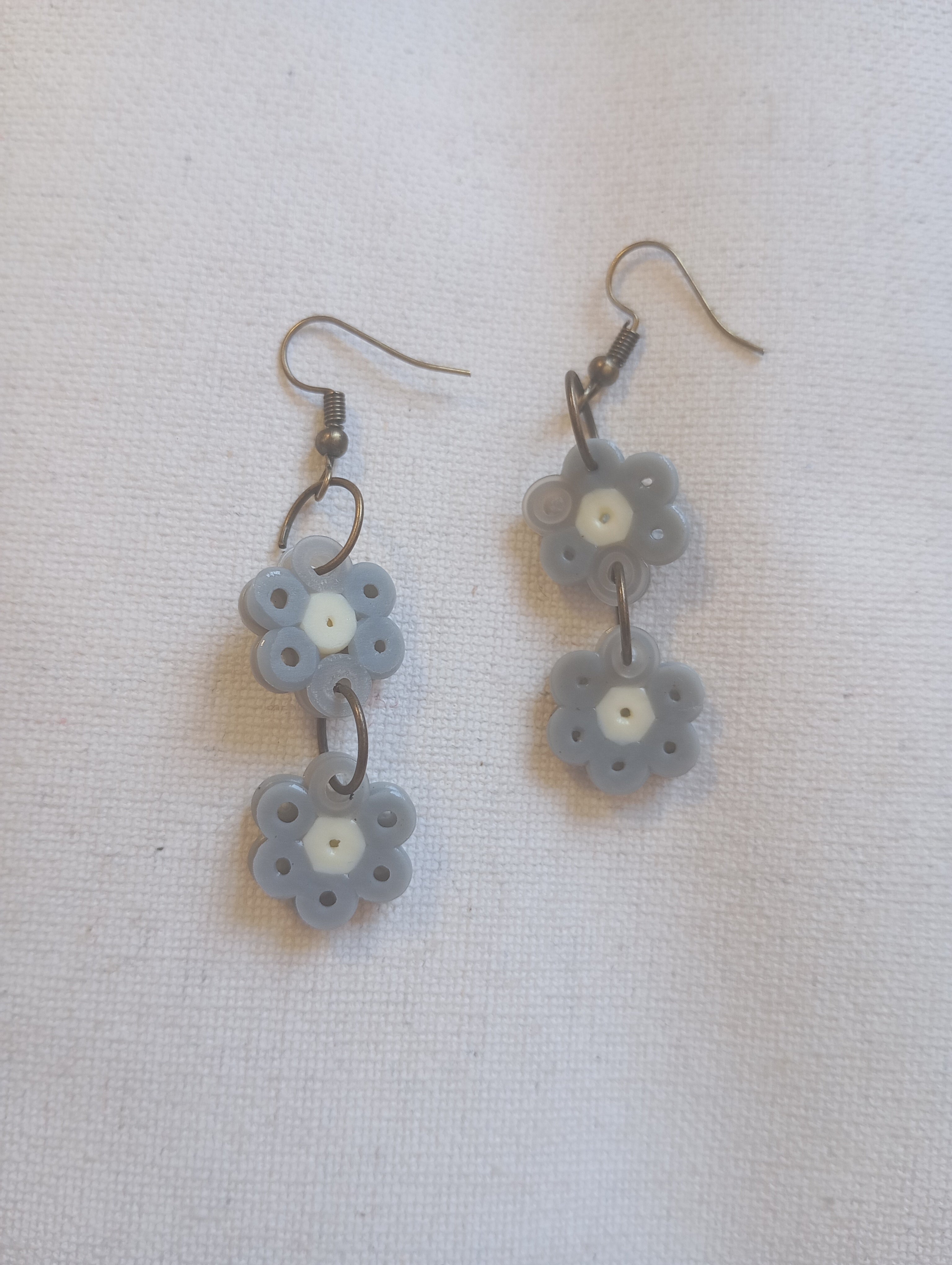 Pendientes doble flor